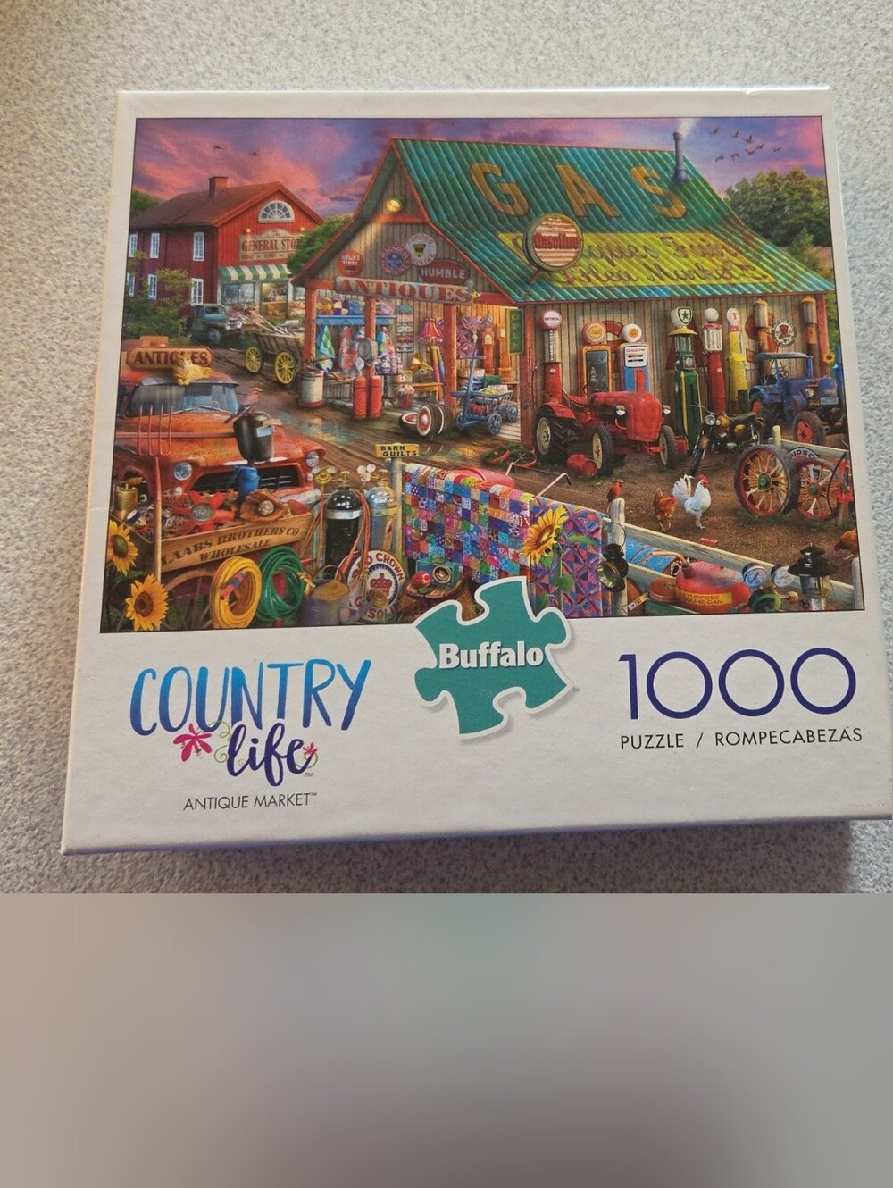 Buffalo David Bitton Multicolor Country Gas Station Jigsaw Puzzle